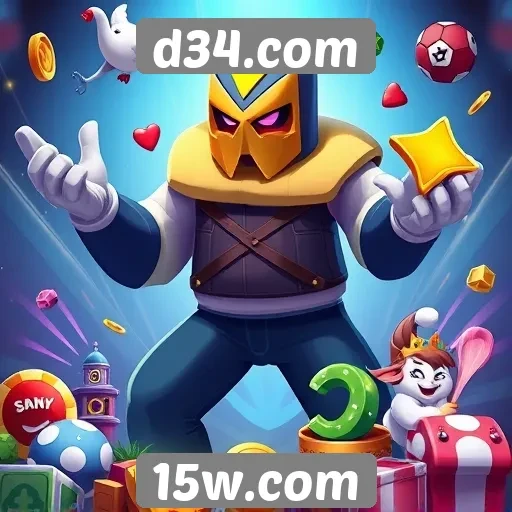Diversidade de jogos disponíveis no d34.com